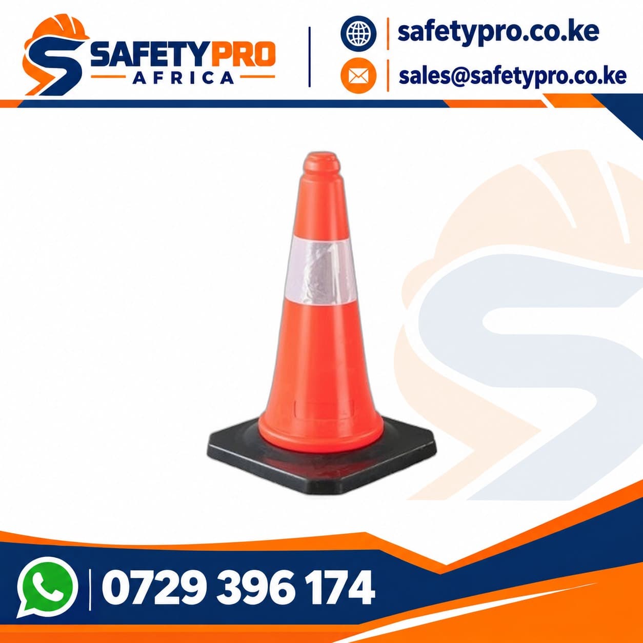 Road Cone 50CM Ldpe Reflective