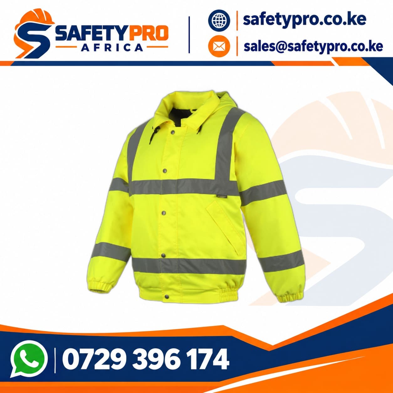 Safety Reflective Jacket Light Yellow Long Sleeve