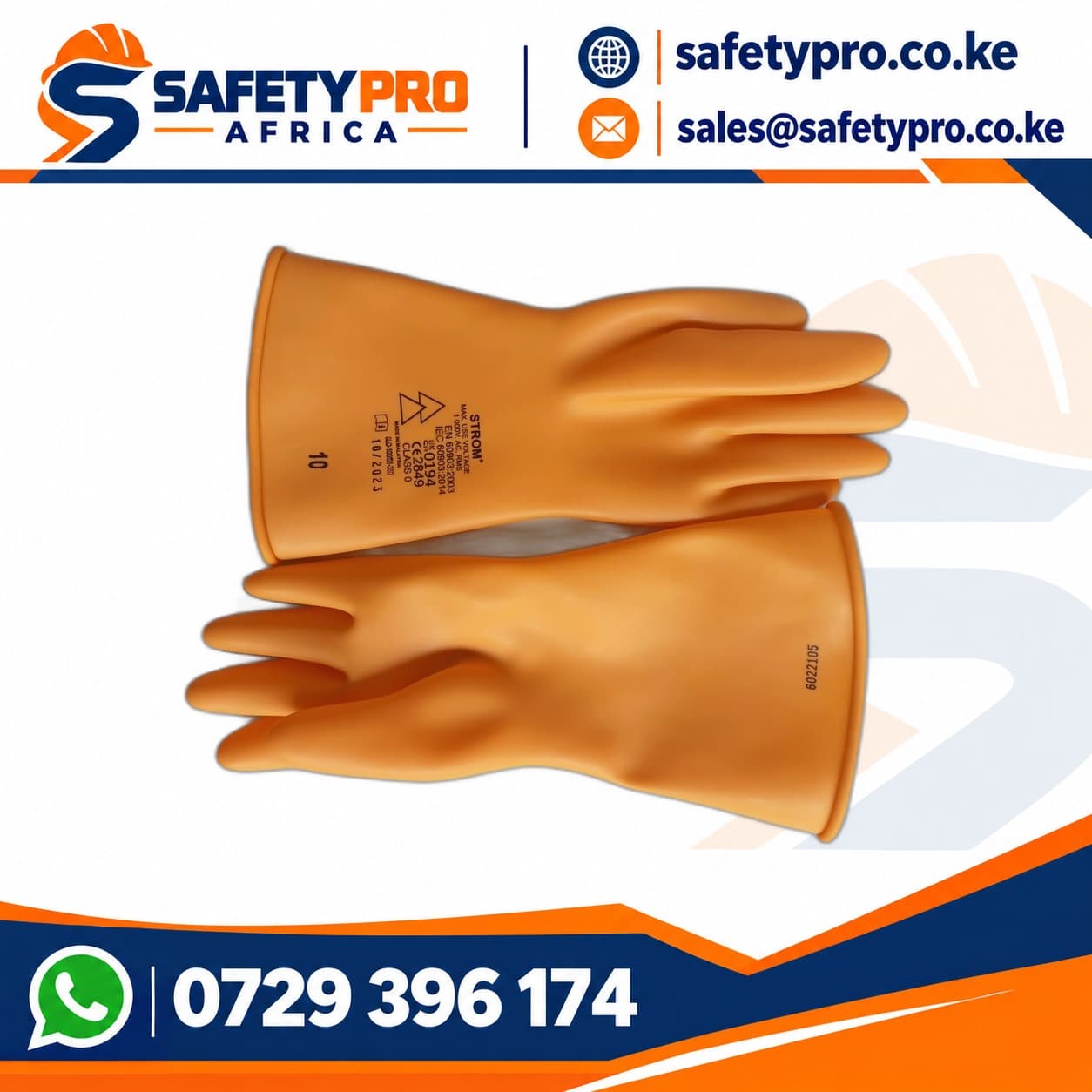 Strom Rubber Insulating Electrical Gloves
