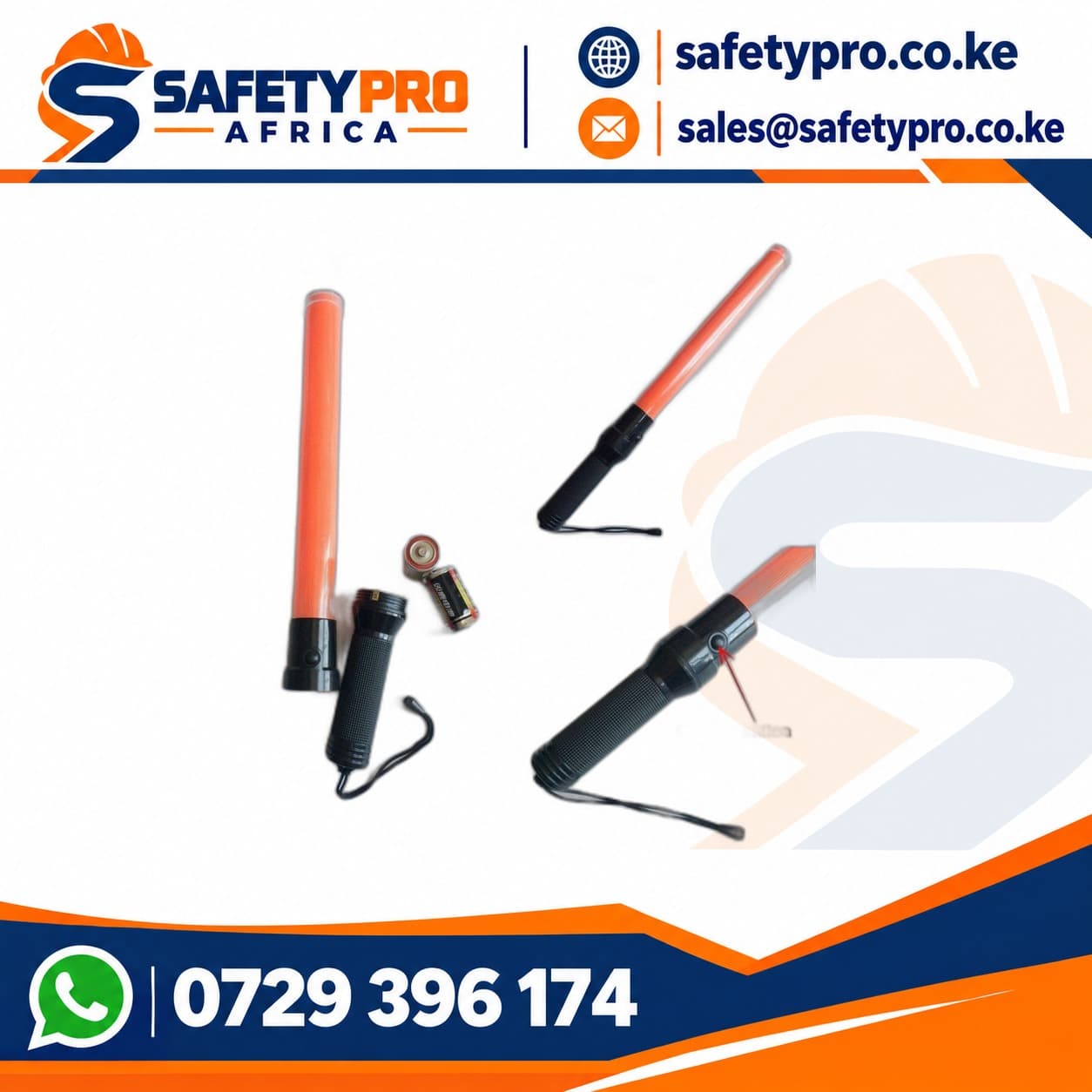 Traffic Safety Baton Light LED Flashlight Red