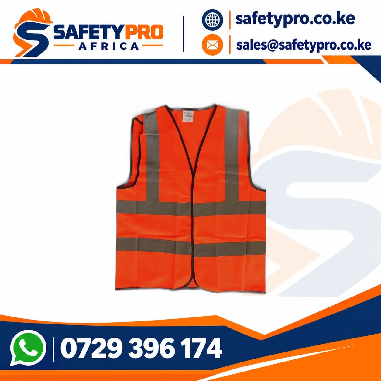 4 Stripped Orange Reflective Vest