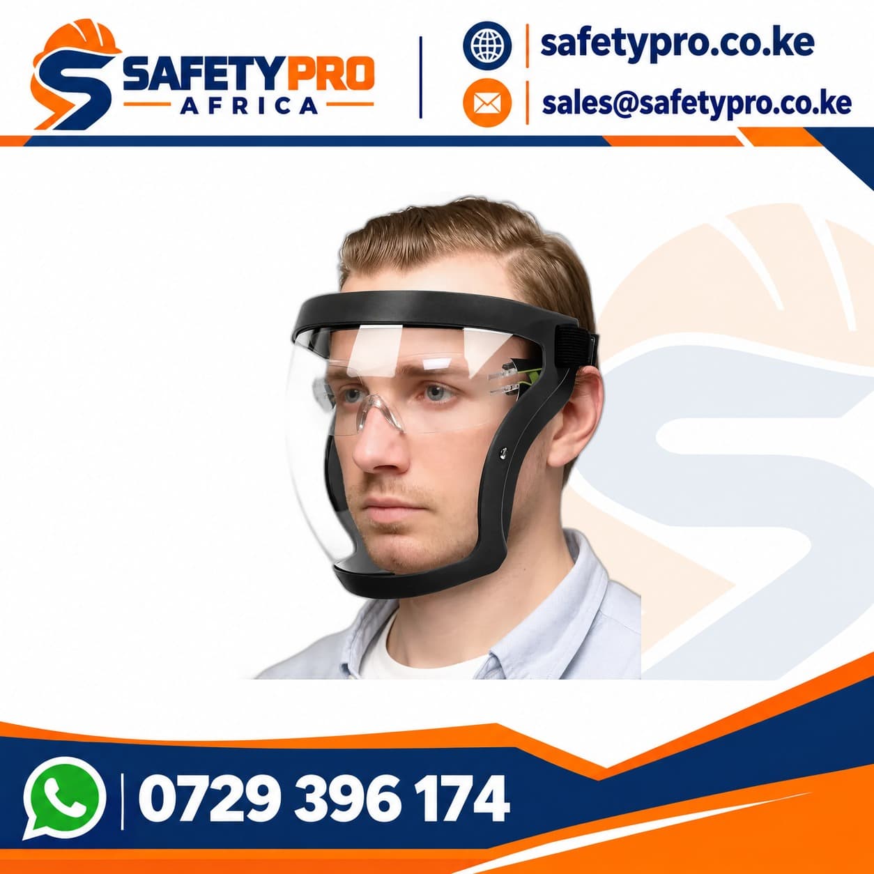 Anti Fog Full Face Clear Shield