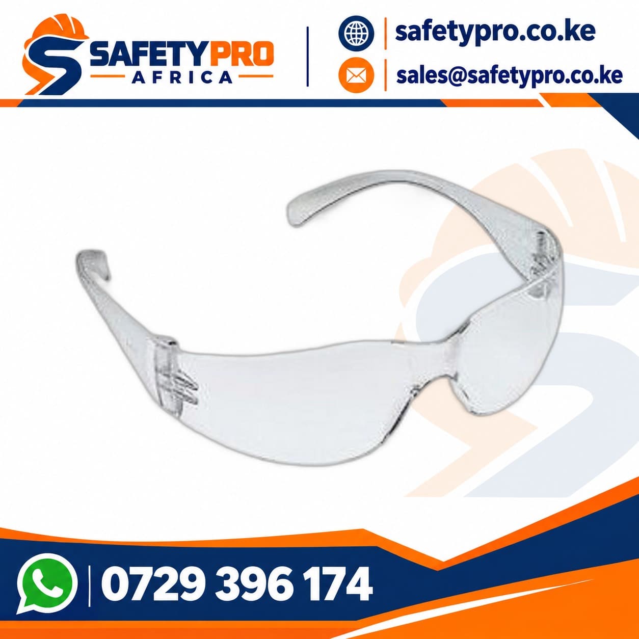Clear Safety Spectacles Glasses UV 400
