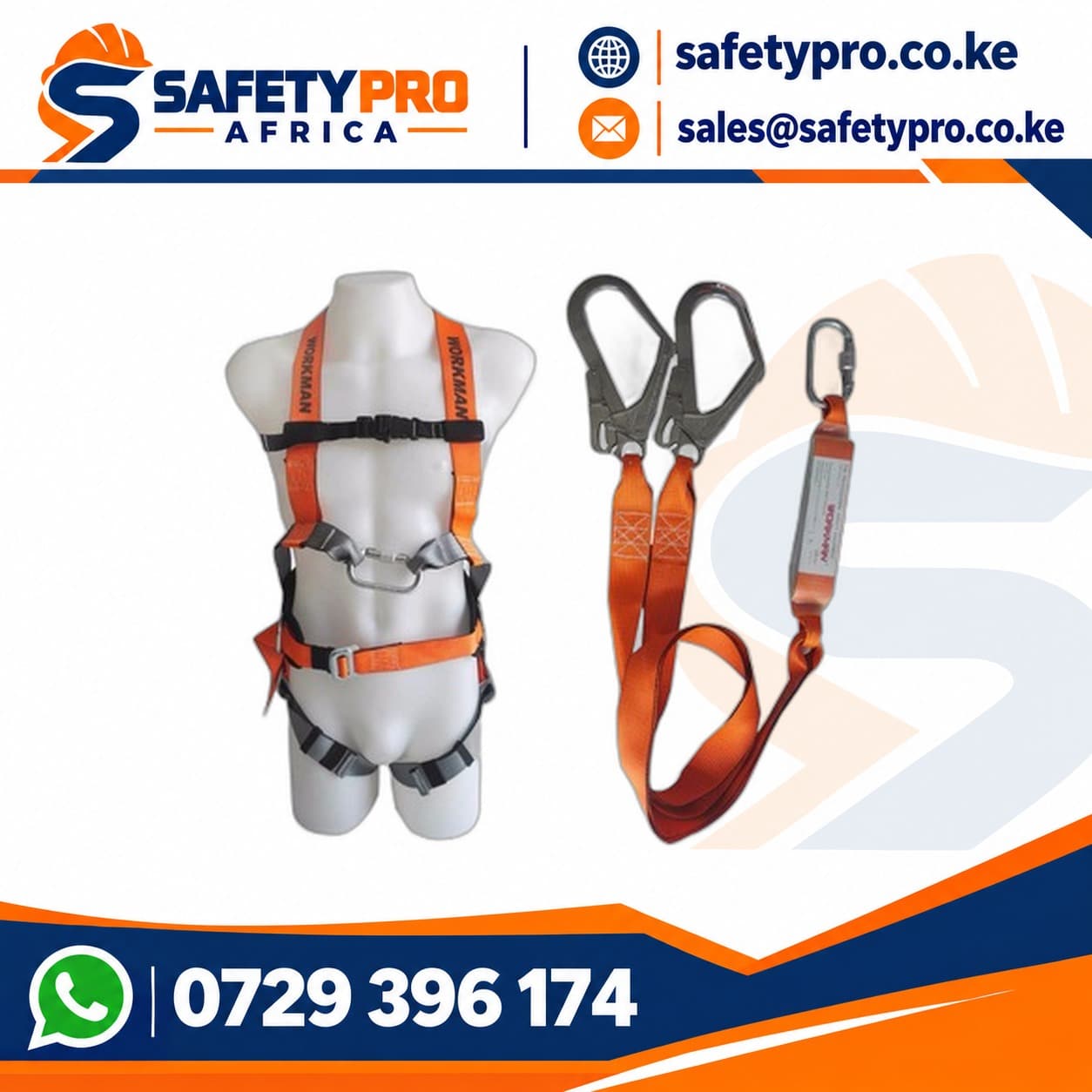 Double Hook Work Man Full Body Safety Harness