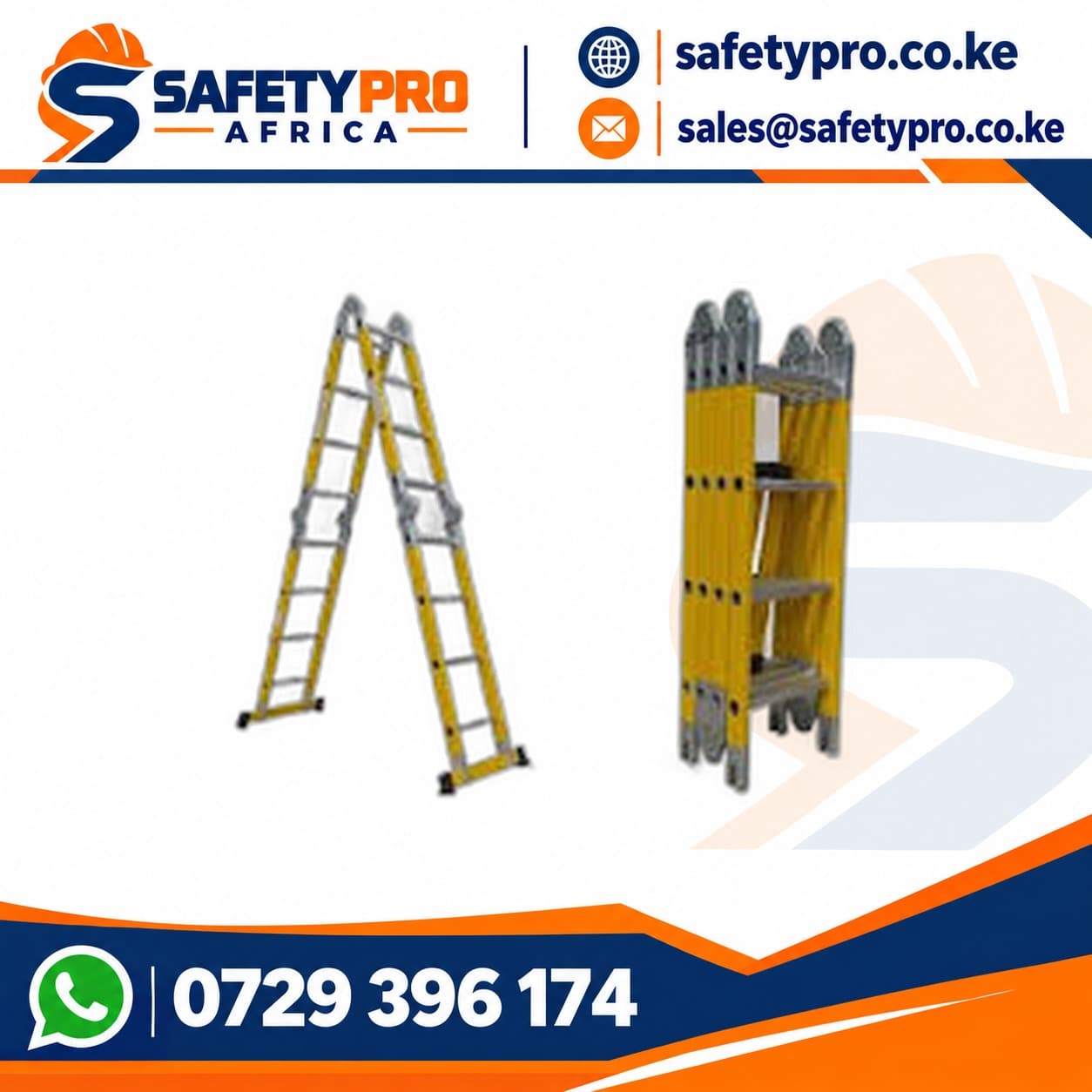 Fibre Glass Multifolding Extension Ladder