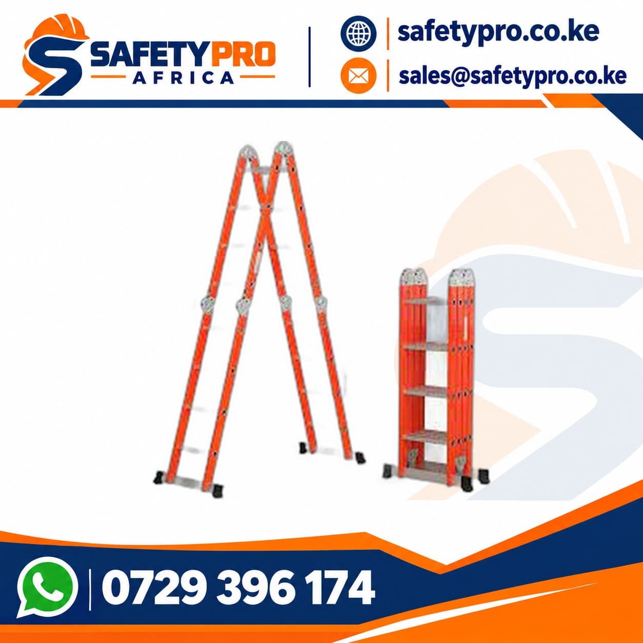 Iron Multifolding Extension Ladder